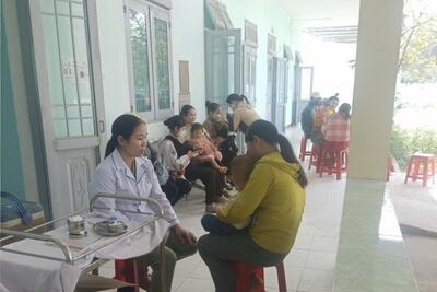 TRẠM Y TẾ XÃ BA THÀNH TRIỂN KHAI CHIẾN DỊCH TIÊM CHỦNG VẮC XIN PHÒNG, CHỐNG DỊCH SỞI NĂM 2025